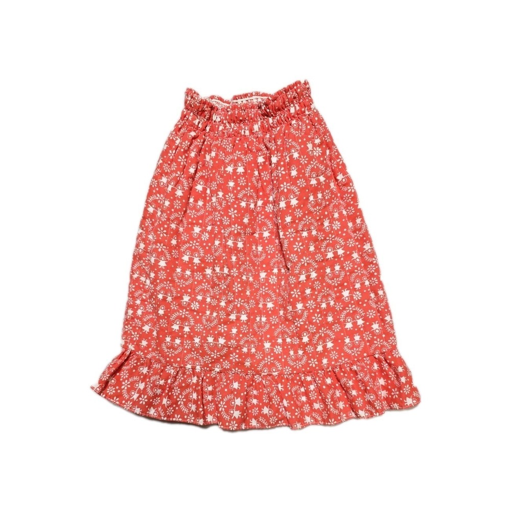 Vintage‎  Her Magesty 2 T Girls Midi Skirt Red  Holiday Stretch Waist Lined